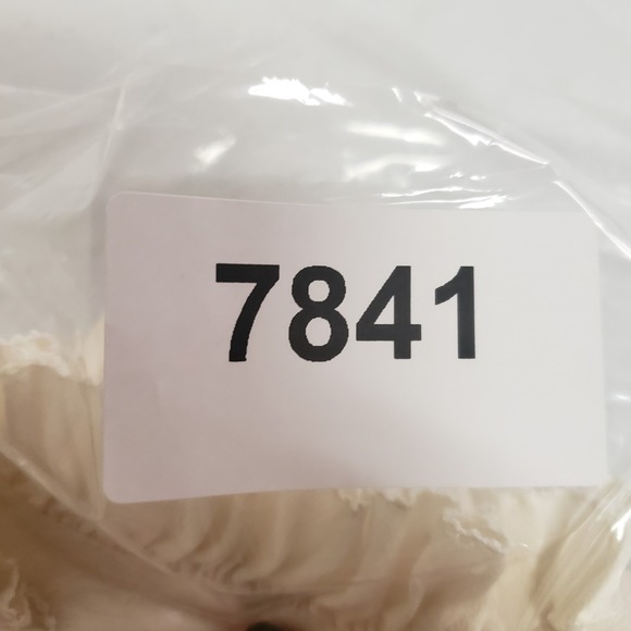 J Crew Womens Edwardian Victorian Silk Button Up Top Size S Tall Ivory Career - Picture 11 of 11